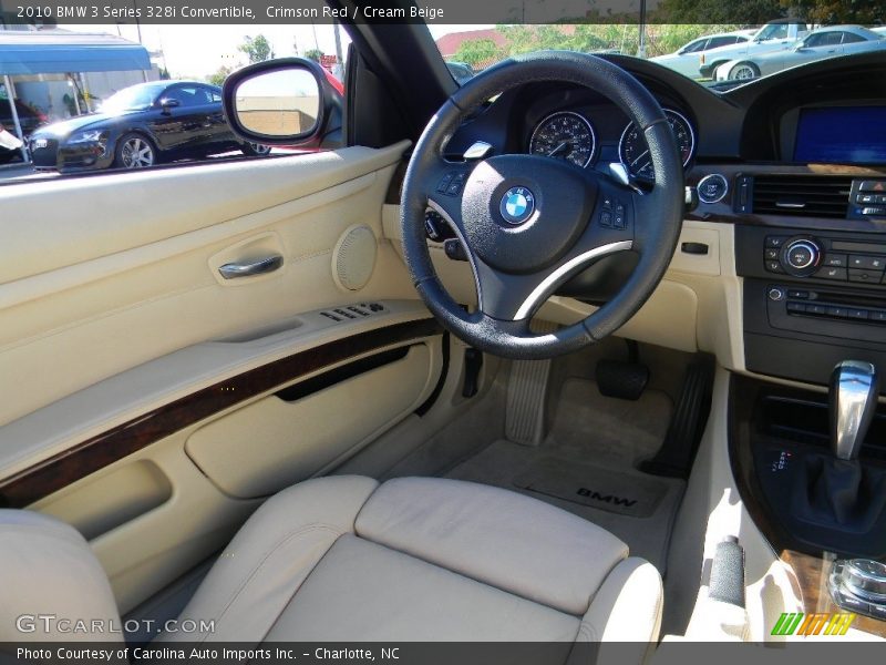 Crimson Red / Cream Beige 2010 BMW 3 Series 328i Convertible
