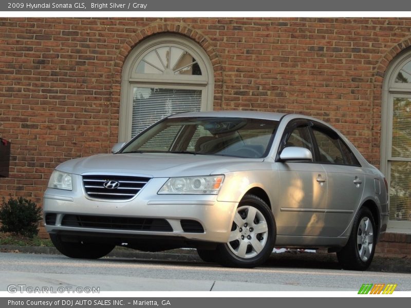 Bright Silver / Gray 2009 Hyundai Sonata GLS