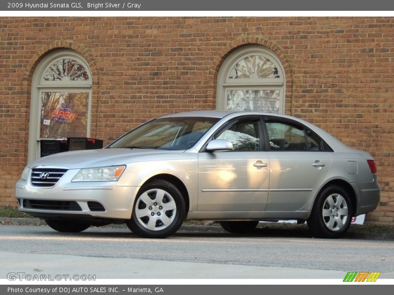 Bright Silver / Gray 2009 Hyundai Sonata GLS