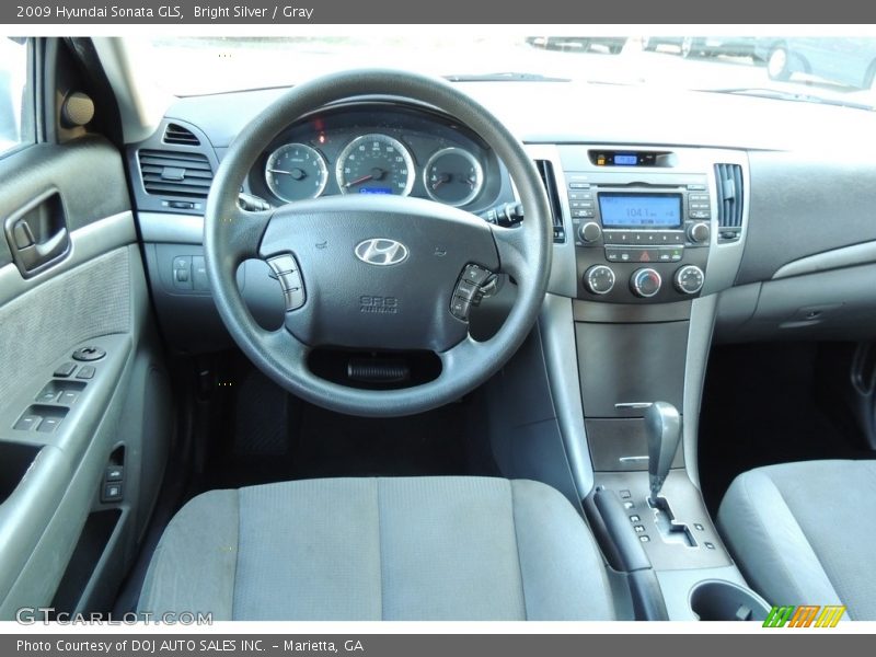 Bright Silver / Gray 2009 Hyundai Sonata GLS