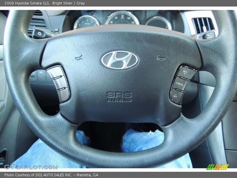 Bright Silver / Gray 2009 Hyundai Sonata GLS