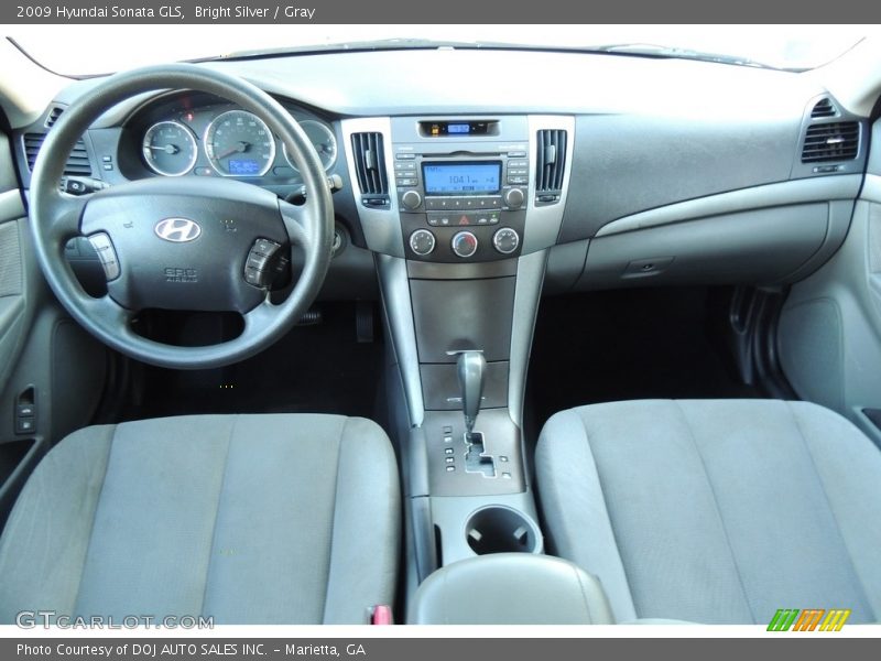 Bright Silver / Gray 2009 Hyundai Sonata GLS