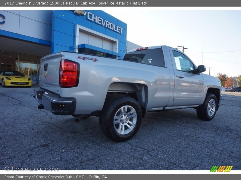 Silver Ice Metallic / Jet Black 2017 Chevrolet Silverado 1500 LT Regular Cab 4x4