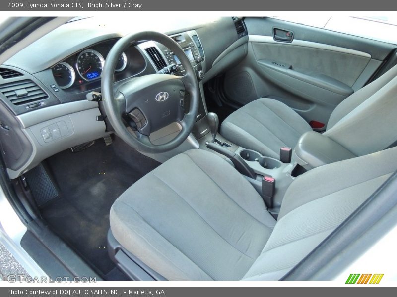 Bright Silver / Gray 2009 Hyundai Sonata GLS