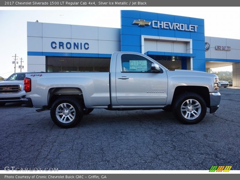 Silver Ice Metallic / Jet Black 2017 Chevrolet Silverado 1500 LT Regular Cab 4x4