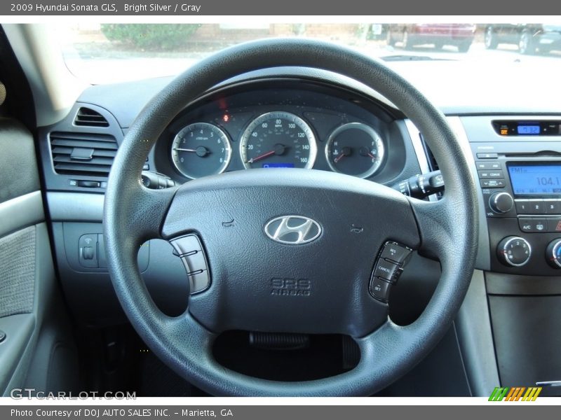 Bright Silver / Gray 2009 Hyundai Sonata GLS