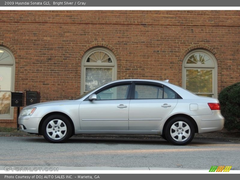Bright Silver / Gray 2009 Hyundai Sonata GLS