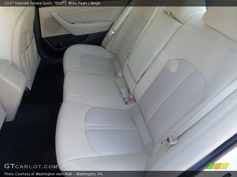 Quartz White Pearl / Beige 2017 Hyundai Sonata Sport