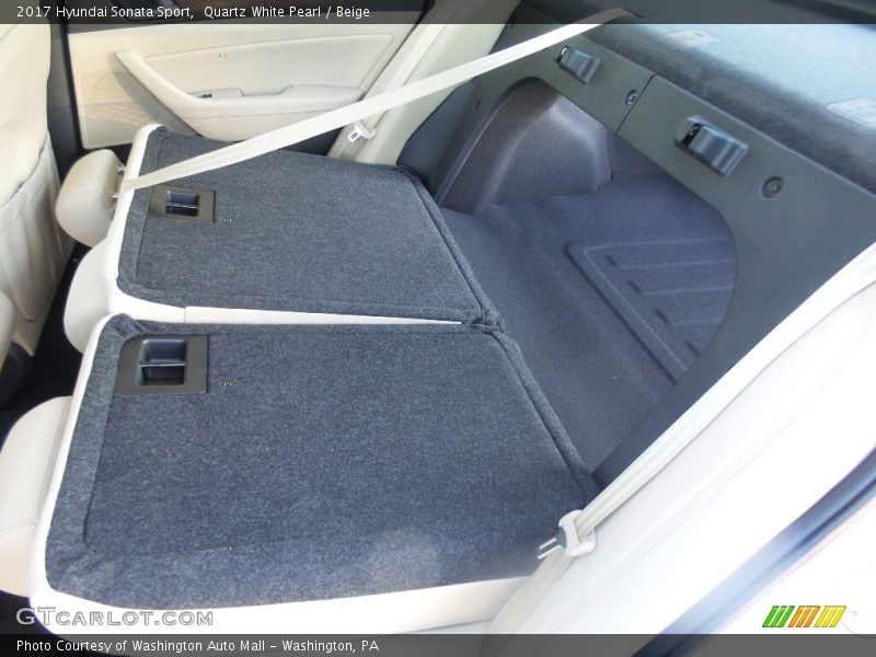Quartz White Pearl / Beige 2017 Hyundai Sonata Sport