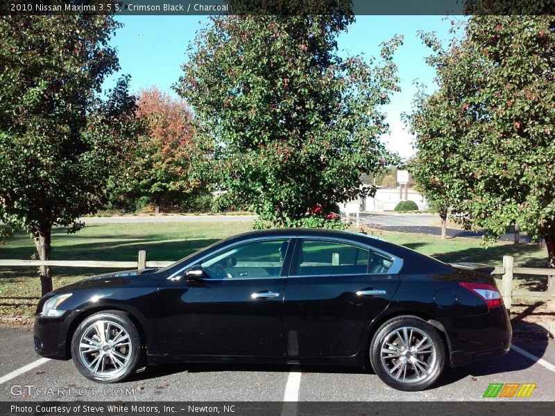 Crimson Black / Charcoal 2010 Nissan Maxima 3.5 S
