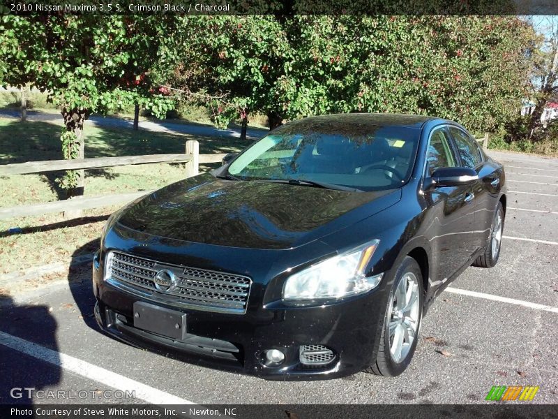Crimson Black / Charcoal 2010 Nissan Maxima 3.5 S