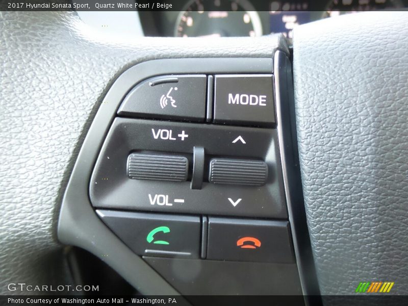 Quartz White Pearl / Beige 2017 Hyundai Sonata Sport