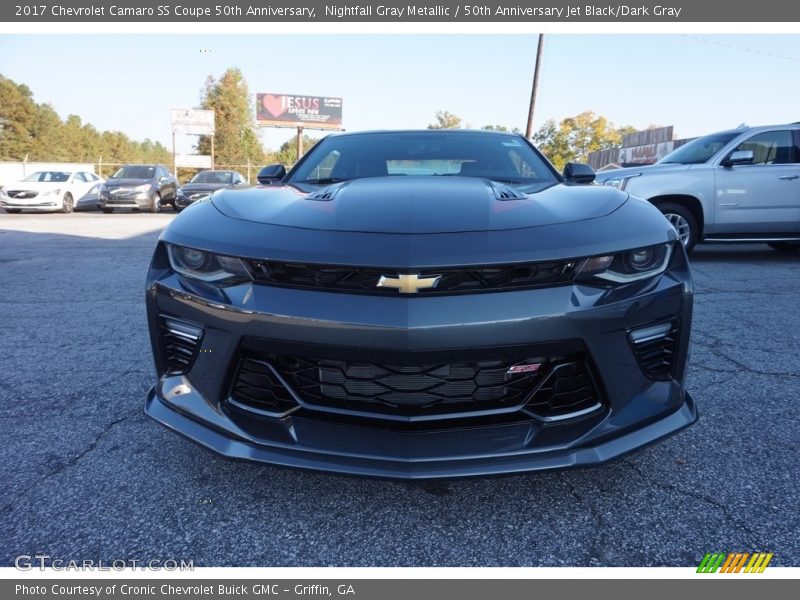 Nightfall Gray Metallic / 50th Anniversary Jet Black/Dark Gray 2017 Chevrolet Camaro SS Coupe 50th Anniversary