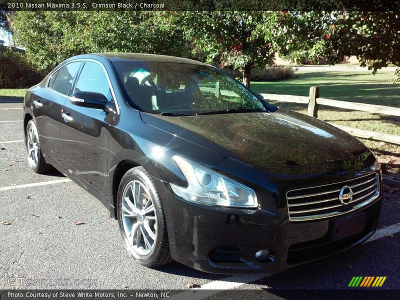 Crimson Black / Charcoal 2010 Nissan Maxima 3.5 S
