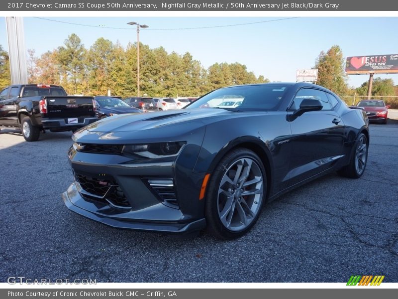 Nightfall Gray Metallic / 50th Anniversary Jet Black/Dark Gray 2017 Chevrolet Camaro SS Coupe 50th Anniversary