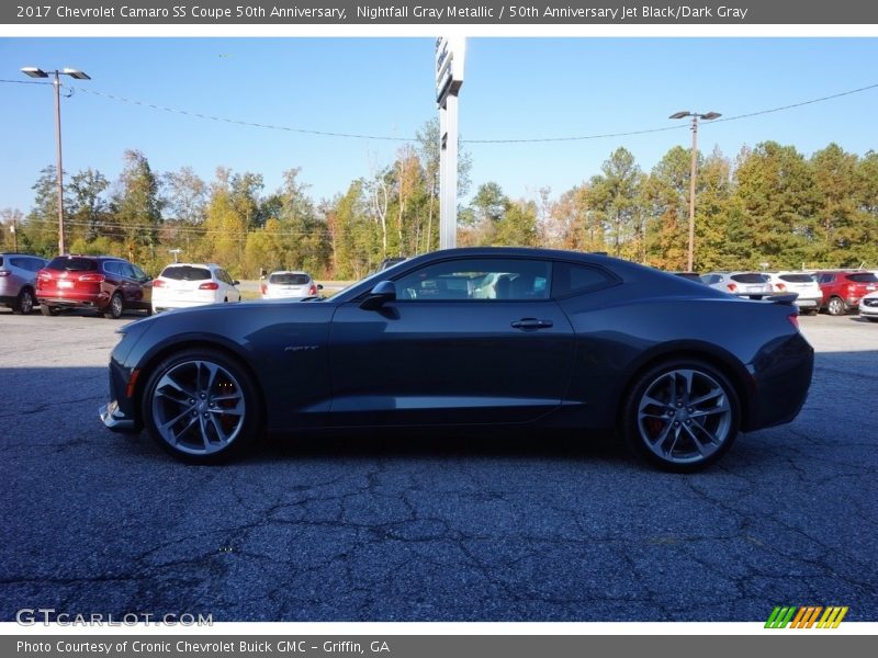 Nightfall Gray Metallic / 50th Anniversary Jet Black/Dark Gray 2017 Chevrolet Camaro SS Coupe 50th Anniversary