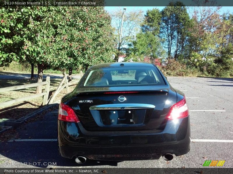 Crimson Black / Charcoal 2010 Nissan Maxima 3.5 S
