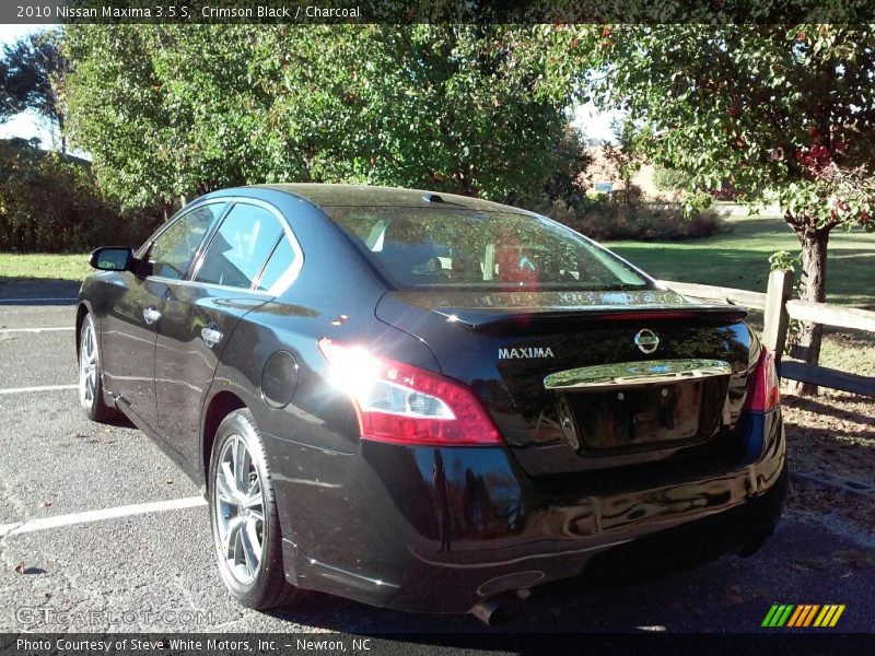Crimson Black / Charcoal 2010 Nissan Maxima 3.5 S
