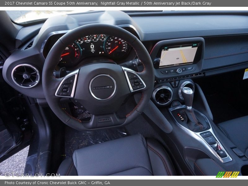 Nightfall Gray Metallic / 50th Anniversary Jet Black/Dark Gray 2017 Chevrolet Camaro SS Coupe 50th Anniversary