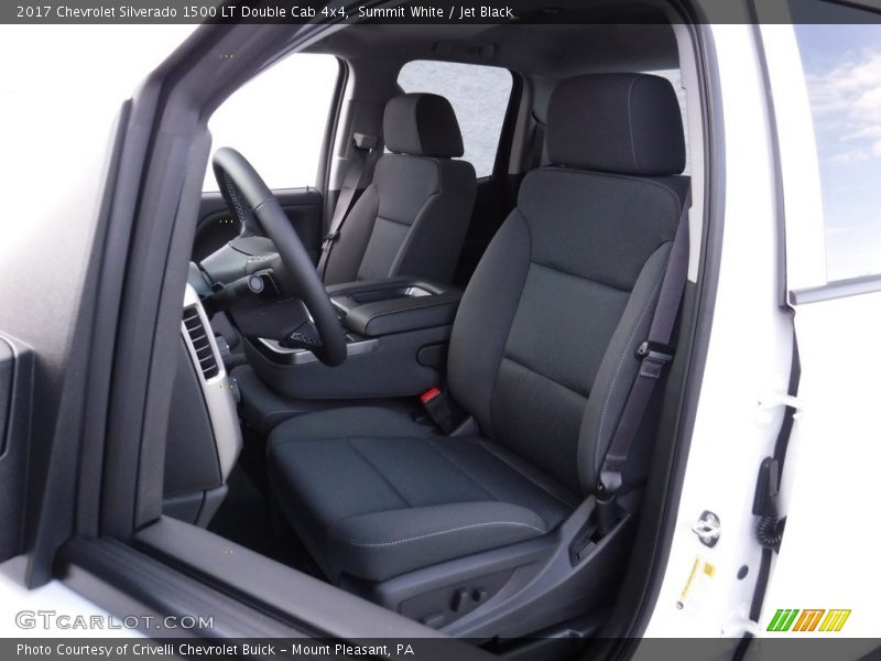 Summit White / Jet Black 2017 Chevrolet Silverado 1500 LT Double Cab 4x4