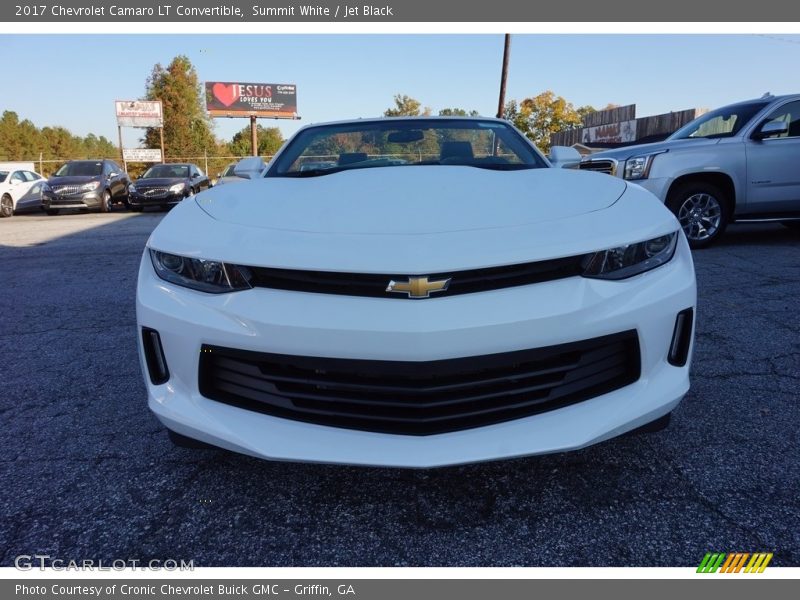 Summit White / Jet Black 2017 Chevrolet Camaro LT Convertible