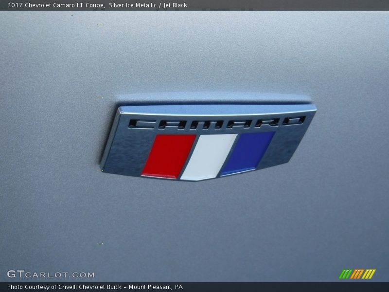 Silver Ice Metallic / Jet Black 2017 Chevrolet Camaro LT Coupe