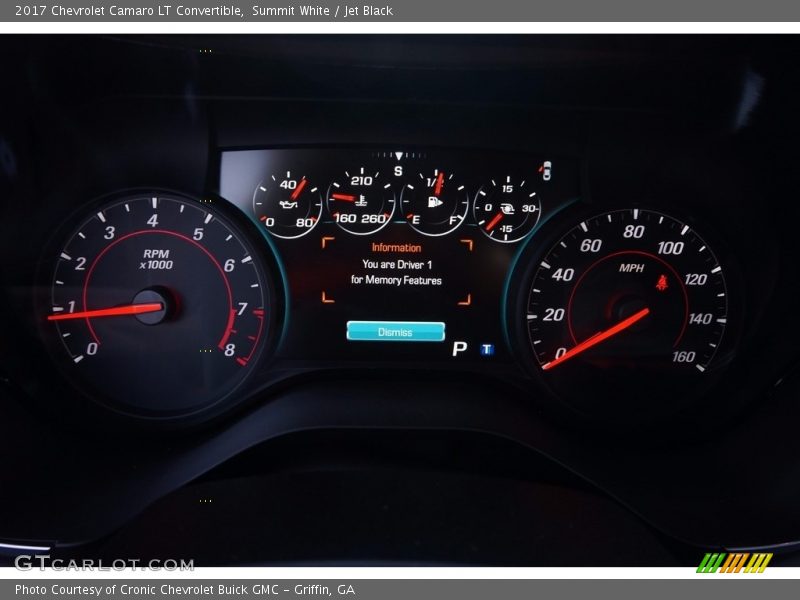 Summit White / Jet Black 2017 Chevrolet Camaro LT Convertible
