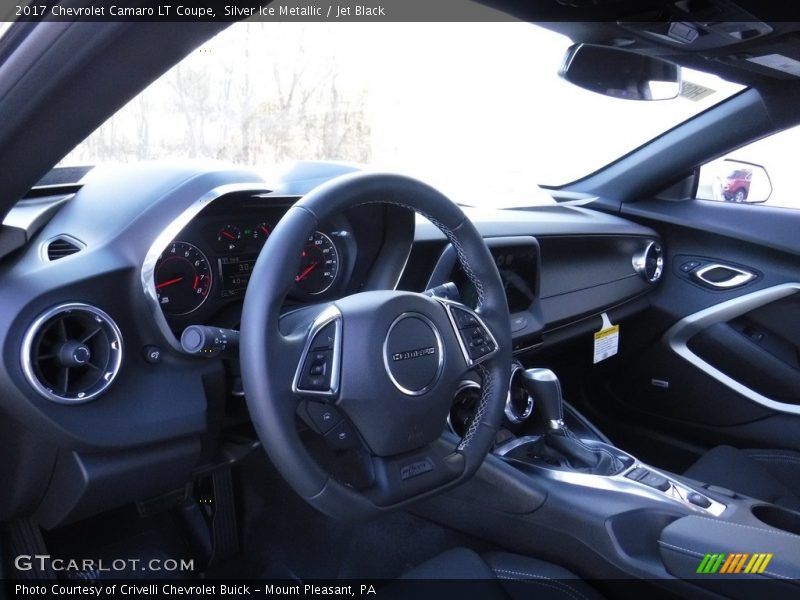 Silver Ice Metallic / Jet Black 2017 Chevrolet Camaro LT Coupe