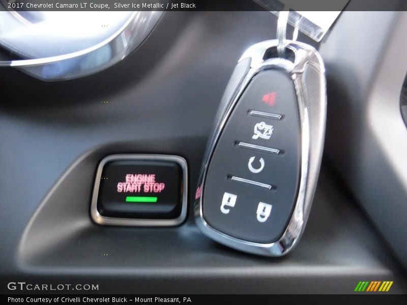 Silver Ice Metallic / Jet Black 2017 Chevrolet Camaro LT Coupe