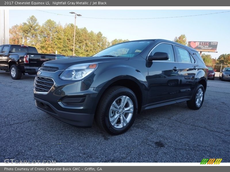Nightfall Gray Metallic / Jet Black 2017 Chevrolet Equinox LS