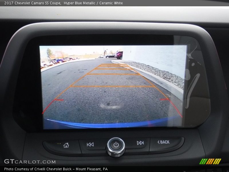 Hyper Blue Metallic / Ceramic White 2017 Chevrolet Camaro SS Coupe