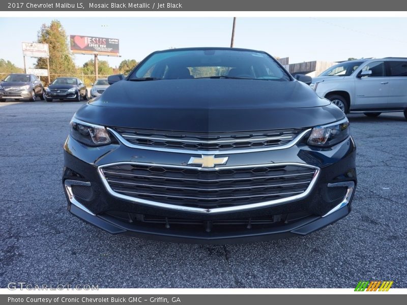 Mosaic Black Metallic / Jet Black 2017 Chevrolet Malibu LS