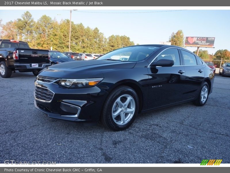 Mosaic Black Metallic / Jet Black 2017 Chevrolet Malibu LS