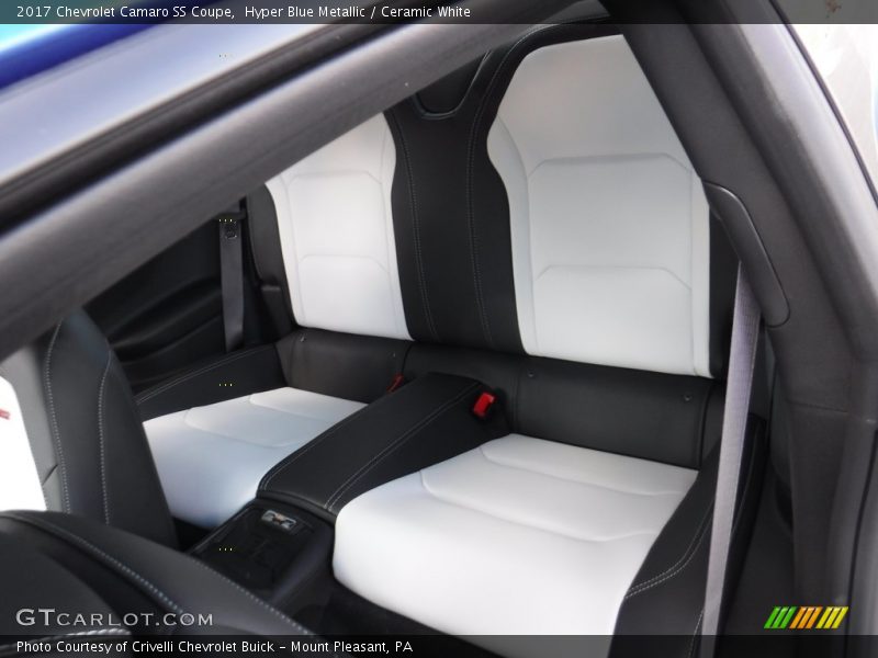 Hyper Blue Metallic / Ceramic White 2017 Chevrolet Camaro SS Coupe
