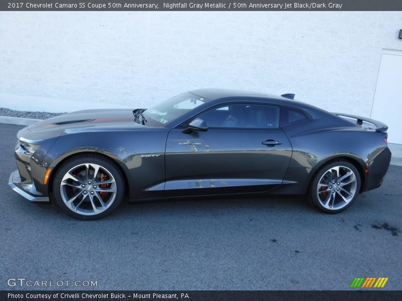 Nightfall Gray Metallic / 50th Anniversary Jet Black/Dark Gray 2017 Chevrolet Camaro SS Coupe 50th Anniversary