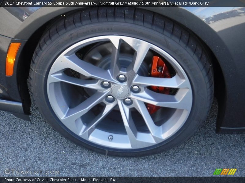 Nightfall Gray Metallic / 50th Anniversary Jet Black/Dark Gray 2017 Chevrolet Camaro SS Coupe 50th Anniversary