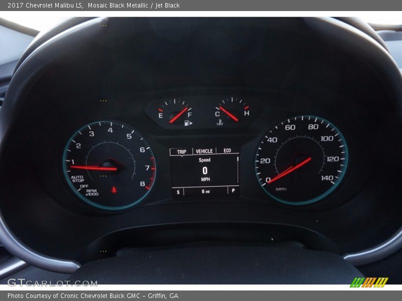 Mosaic Black Metallic / Jet Black 2017 Chevrolet Malibu LS