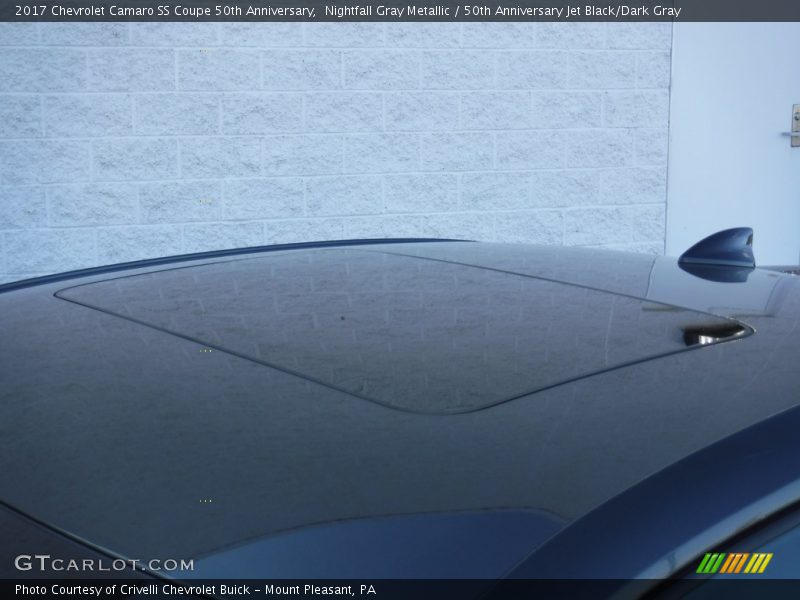 Nightfall Gray Metallic / 50th Anniversary Jet Black/Dark Gray 2017 Chevrolet Camaro SS Coupe 50th Anniversary