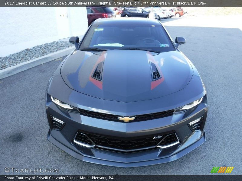 Nightfall Gray Metallic / 50th Anniversary Jet Black/Dark Gray 2017 Chevrolet Camaro SS Coupe 50th Anniversary