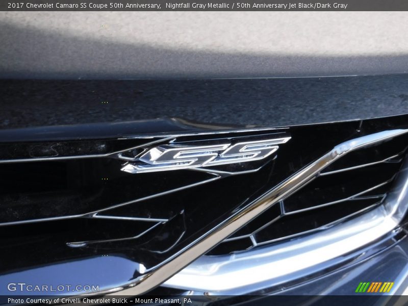 Nightfall Gray Metallic / 50th Anniversary Jet Black/Dark Gray 2017 Chevrolet Camaro SS Coupe 50th Anniversary