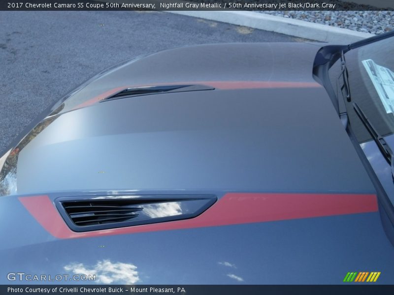 Nightfall Gray Metallic / 50th Anniversary Jet Black/Dark Gray 2017 Chevrolet Camaro SS Coupe 50th Anniversary