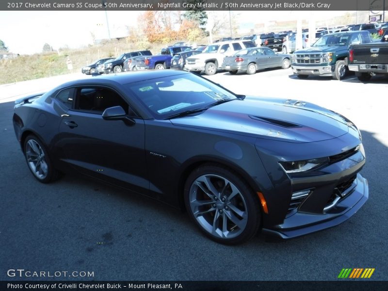 Nightfall Gray Metallic / 50th Anniversary Jet Black/Dark Gray 2017 Chevrolet Camaro SS Coupe 50th Anniversary