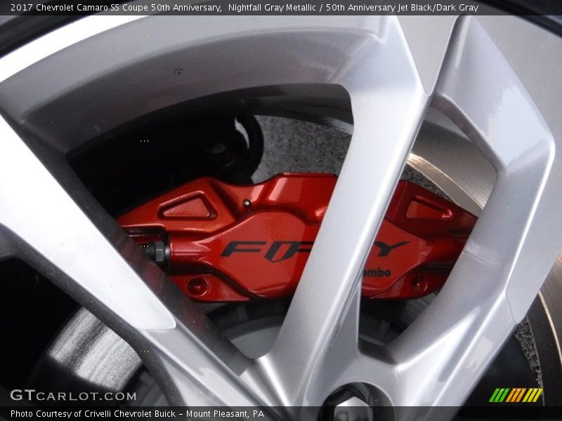 Nightfall Gray Metallic / 50th Anniversary Jet Black/Dark Gray 2017 Chevrolet Camaro SS Coupe 50th Anniversary