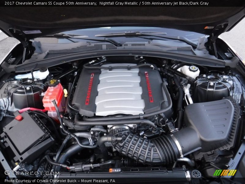 Nightfall Gray Metallic / 50th Anniversary Jet Black/Dark Gray 2017 Chevrolet Camaro SS Coupe 50th Anniversary