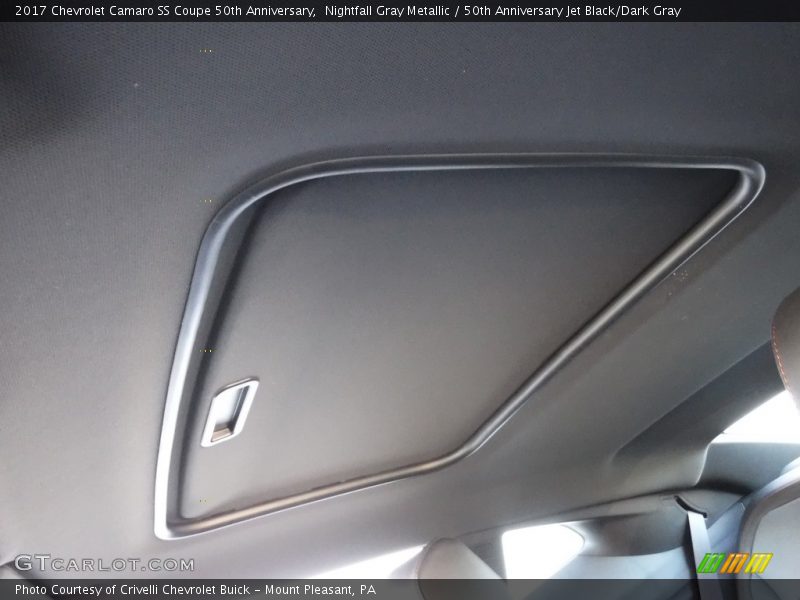 Nightfall Gray Metallic / 50th Anniversary Jet Black/Dark Gray 2017 Chevrolet Camaro SS Coupe 50th Anniversary