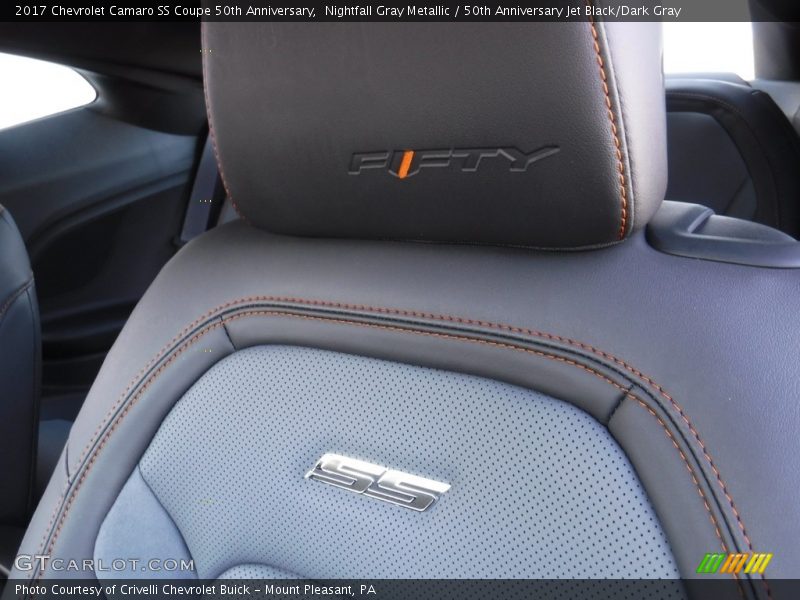 Nightfall Gray Metallic / 50th Anniversary Jet Black/Dark Gray 2017 Chevrolet Camaro SS Coupe 50th Anniversary