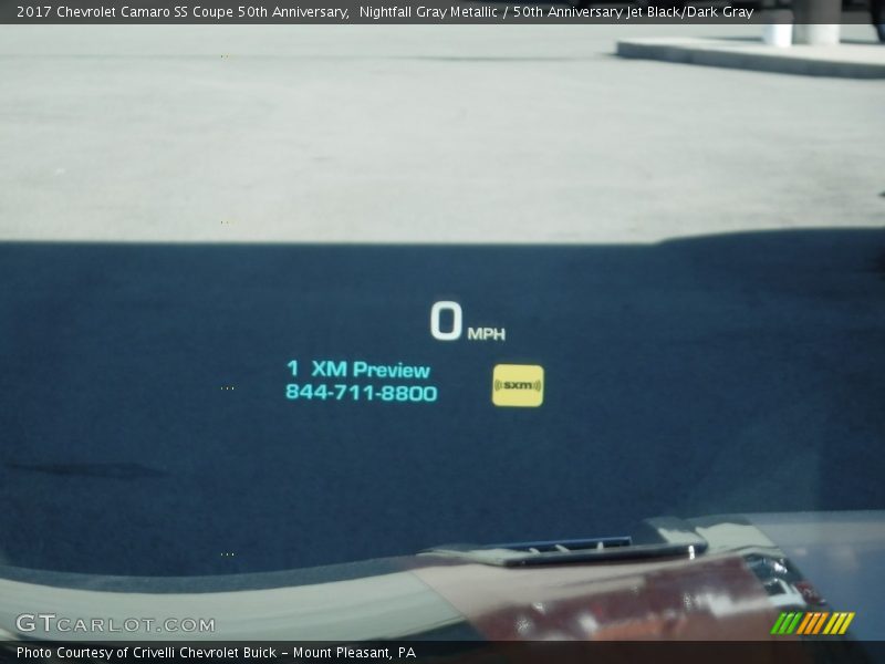 Nightfall Gray Metallic / 50th Anniversary Jet Black/Dark Gray 2017 Chevrolet Camaro SS Coupe 50th Anniversary