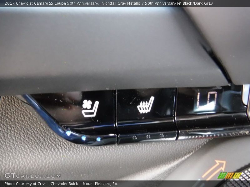Nightfall Gray Metallic / 50th Anniversary Jet Black/Dark Gray 2017 Chevrolet Camaro SS Coupe 50th Anniversary