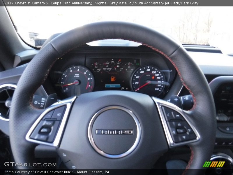 Nightfall Gray Metallic / 50th Anniversary Jet Black/Dark Gray 2017 Chevrolet Camaro SS Coupe 50th Anniversary
