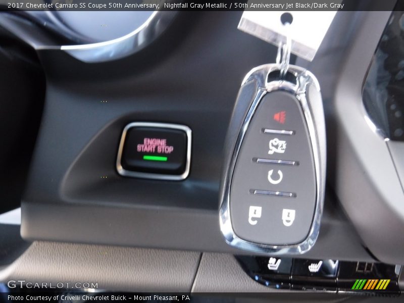 Nightfall Gray Metallic / 50th Anniversary Jet Black/Dark Gray 2017 Chevrolet Camaro SS Coupe 50th Anniversary